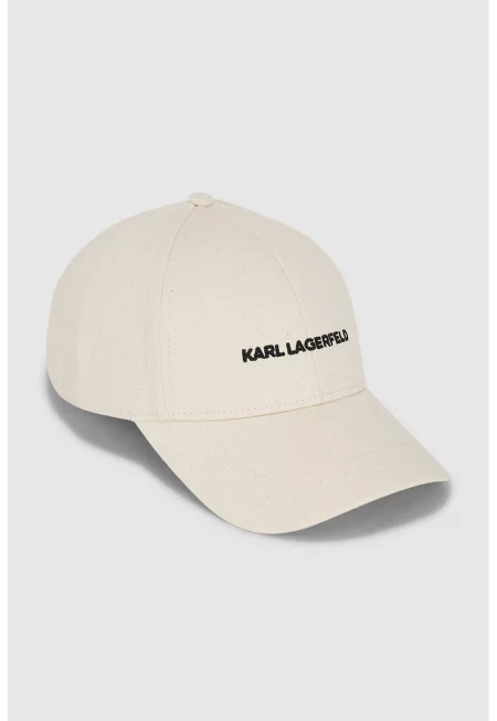 Шапка с памук с бродирано лого