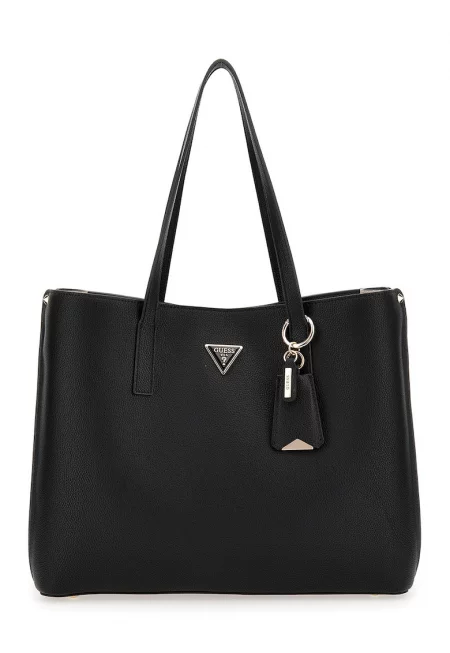 Шопинг чанта от еко кожа с метално лого