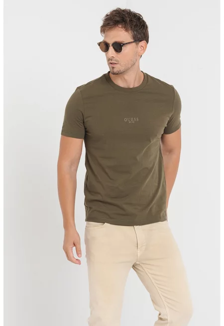 Слим памучна тениска