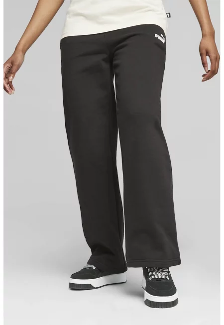 Спортен панталон Essentials+ с джобове встрани - Бял/Избеляло черно