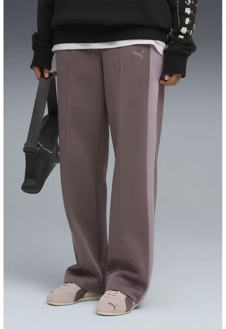 Спортен панталон с памук с джобове с цип - Розова сьомга/Тъмнорозов