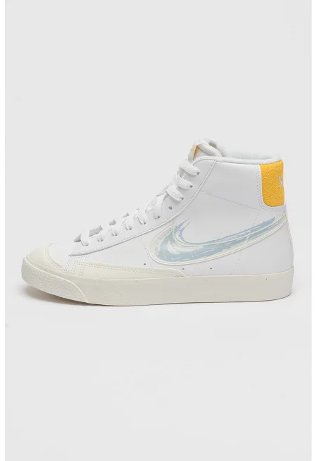Спортни обувки Blazer Mid '77 от еко кожа - Бял/Жълт