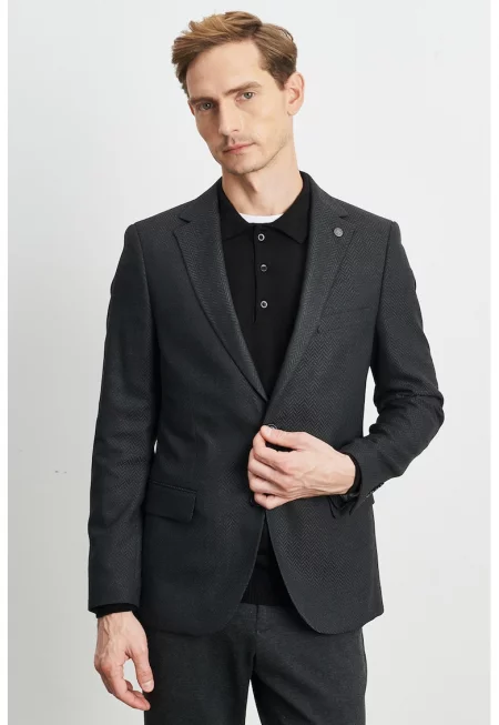 Спортно-елегантно сако с принт