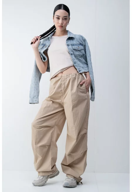 Свободен панталон Hafisa - Бежов