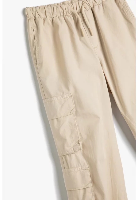 Свободен панталон карго с регулируема талия