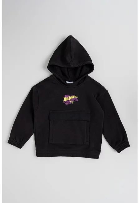 Свободно памучно худи Hot Wheels