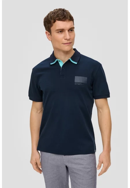 Тениска от пике с яка