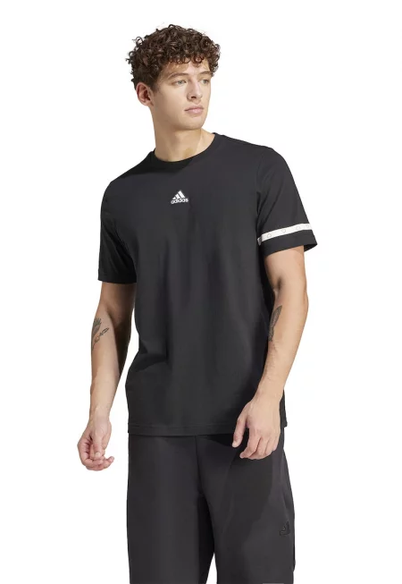 Тениска с овално деколте и лого