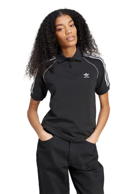 Тениска с яка и лого