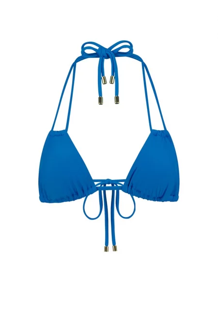 Триъгълно горнище на бански - Кралско Синьо