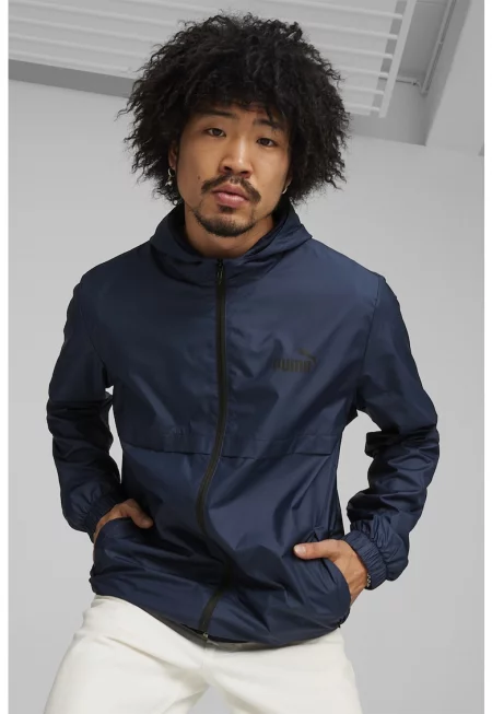 Ветроустойчиво яке Essentials Solid с качулка