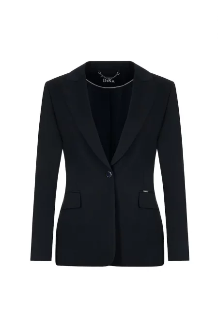 Virgin Wool & Recycled Polyester Blend Blazer