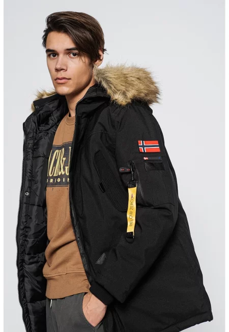 Зимно яке Bernard с качулка и еко пух