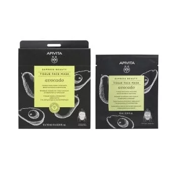 АПИВИТА ЕКСПРЕСНА КРАСОТА Шийт маска с авокадо 6х10 мл.