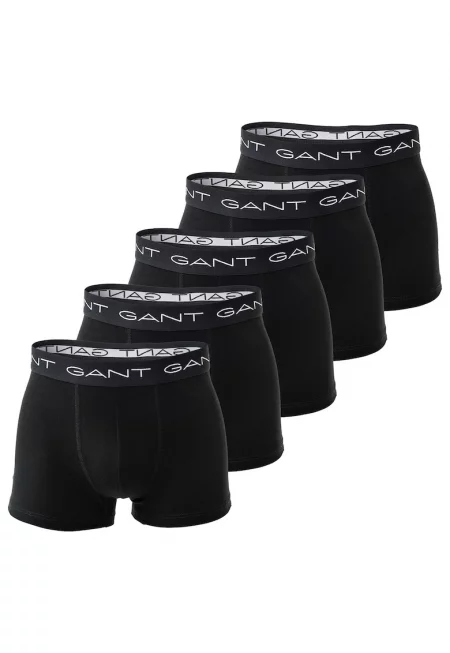 Боксерки с лого - 5 чифта - Черен