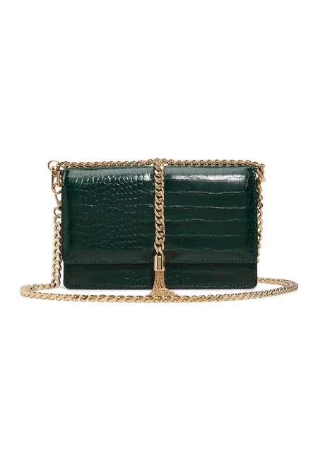 Чанта през рамо Lilitha с презрамка с верижка