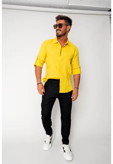 Дълги панталони в IN Slim Black 17843 - Черен