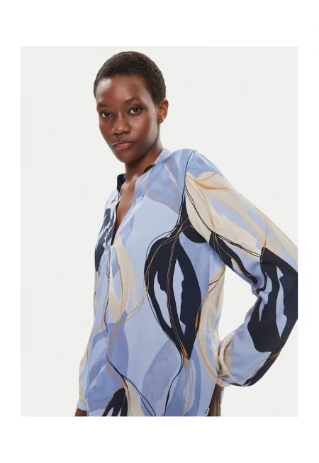 Дамска блуза -  303565831 - Син - Вискоза