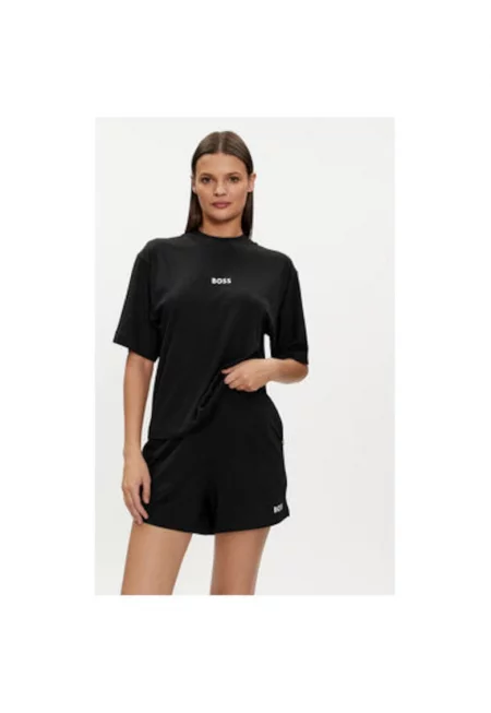 Дамска пижама -  303806576 - Вискоза/Памук - Черен