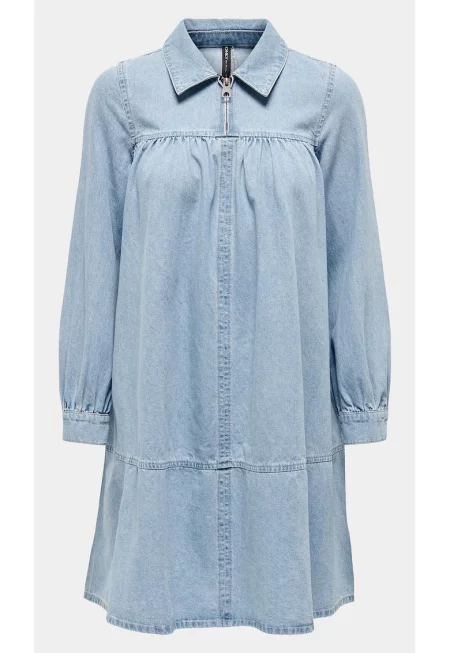 Дамска рокля -  303602291 - Синя - Памук