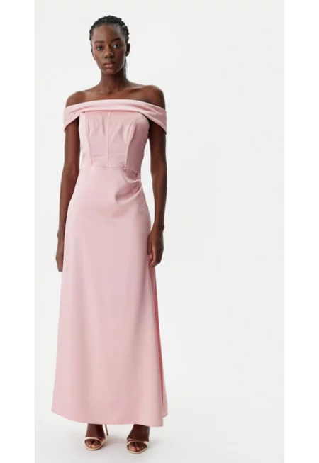 Дамска рокля -  305318336 - Полиестер - Розов - Розово