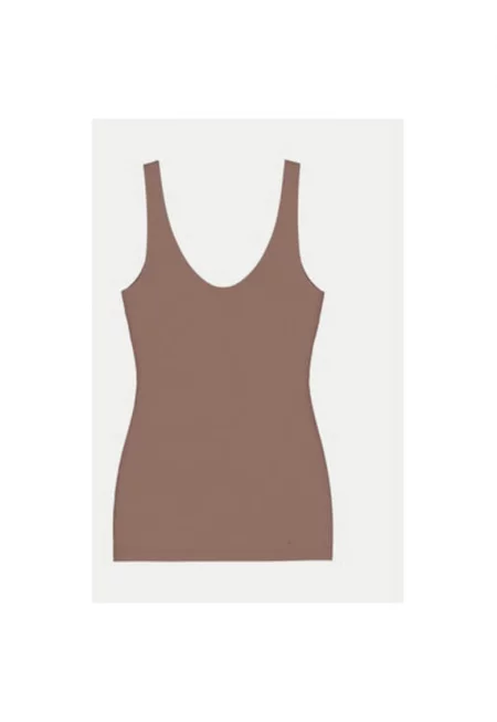 Дамска тениска -  304538308 - Модал - 36 EU - Кафява