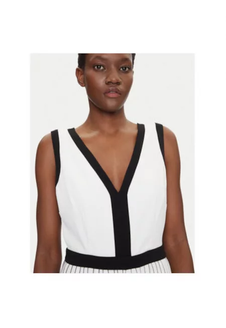 Дамски гащеризон  251-PLISMA - Полиестер - Бял - Бял