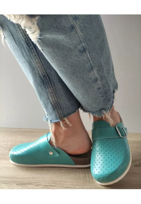 Дамски медицински сабо  Berna Тюркоаз - Тюркоаз - Тюркоаз