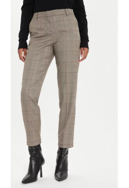 Дамски панталон -  304481079 - Полиестер/Вискоза - Бежов - Бежов