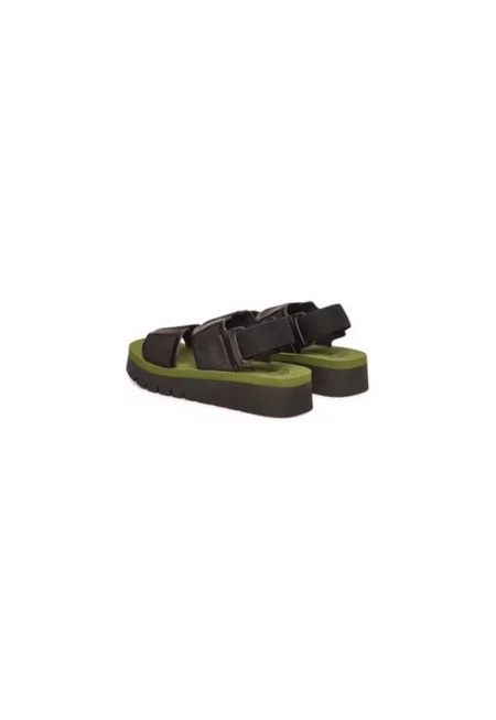 Дамски сандали  305140722 - Текстил - Черен - Черен