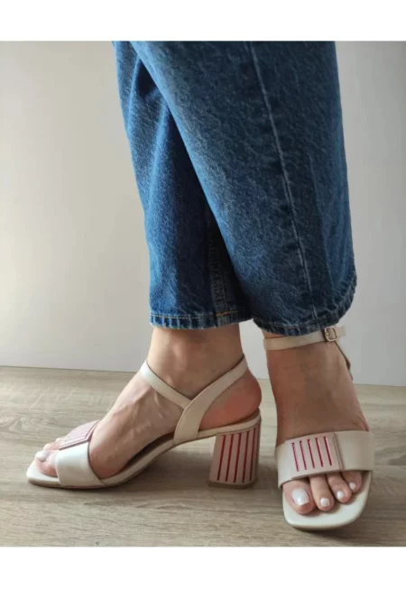 Дамски сандали  360037A 52-N - Елегантни - Бежови