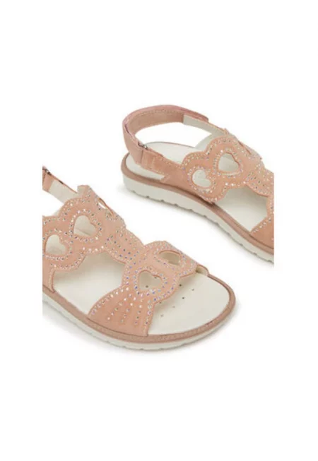 Дамски сандали - 7888011 -  Естествена кожа - Розово