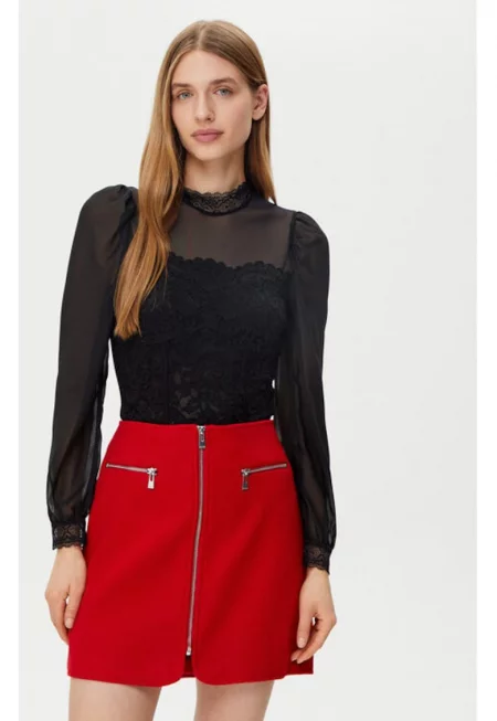 Дамско боди -  305253651 - Вискоза - Черен - Черен