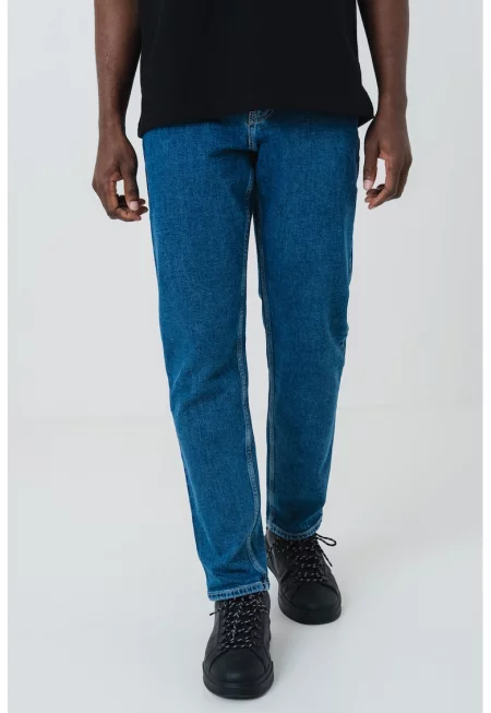 Дънки със стеснен крачол - Тъмносин