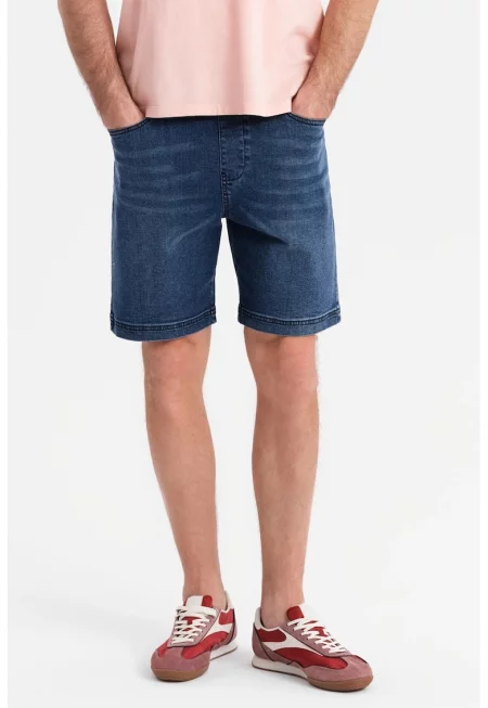 Дънкови бермуди с регулируема талия