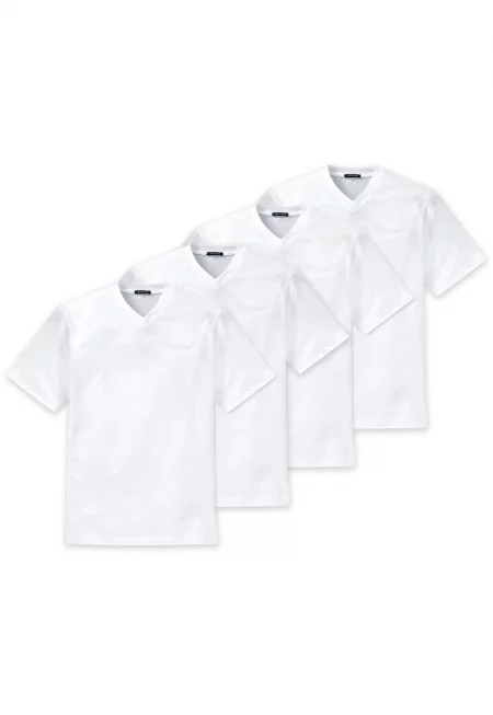 Домашна тениска с шпиц - 4 броя - Бял