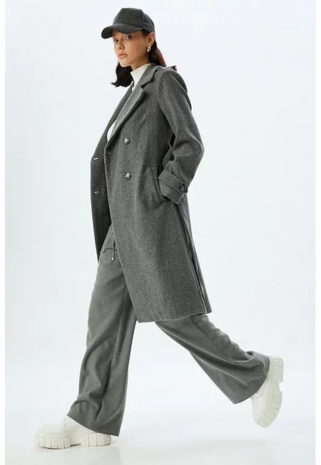 Двуредно палто - Tъмносив