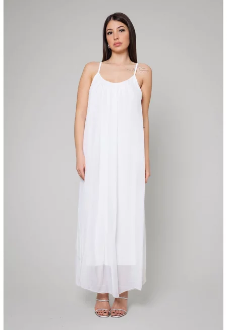 Ефирна копринена рокля