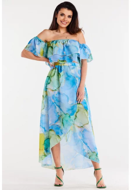 Елегантна миди пола с принт A512