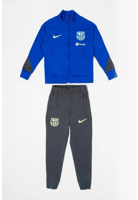 Футболен екип с лого - Кралско Синьо/Tъмносив