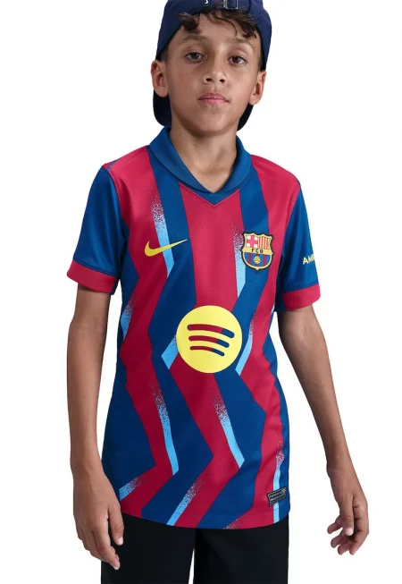 Футболна тениска Dri Fit FC Barcelona - Червен/Тъмносин