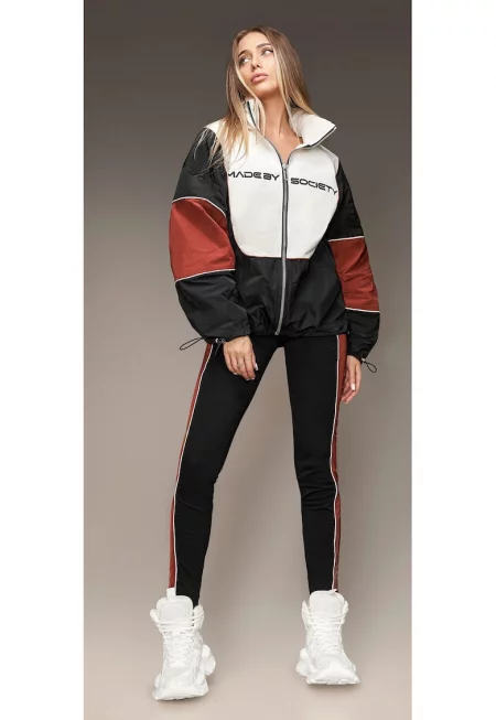 Jacheta cu model colorblock H26678 - Многоцветен