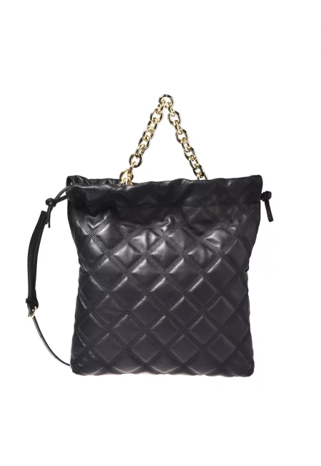 Капитонирана чанта  от кожа