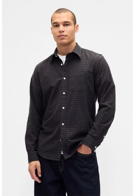 Карирана риза Oxford - Виолетов/Каки/Антрацитно сиво