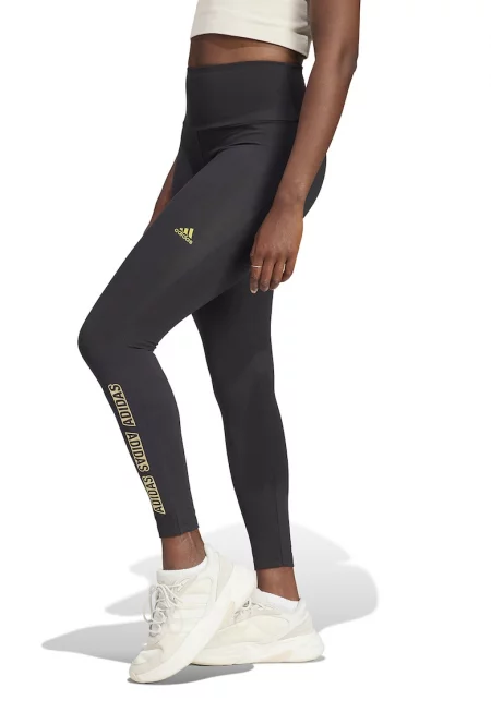 Клин за йога с висока талия и лого