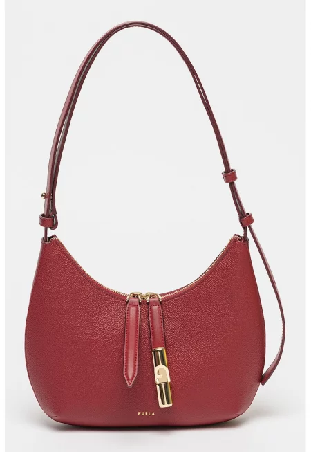 Кожена чанта за рамо Goccia - Лавандула