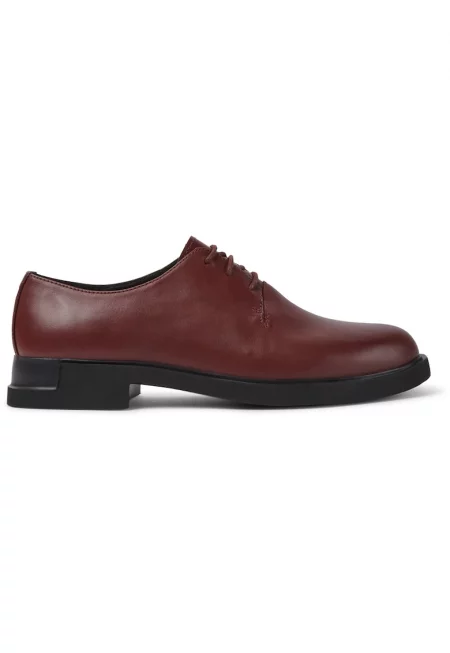 Кожени обувки Iman 8621 Derby - Червен