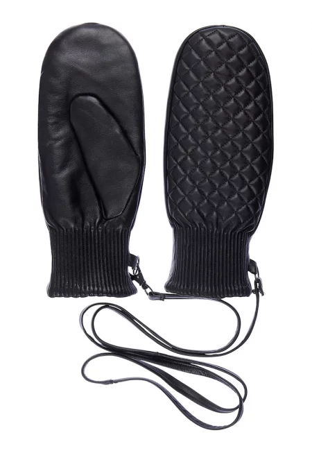 Кожени ръкавици - Черен