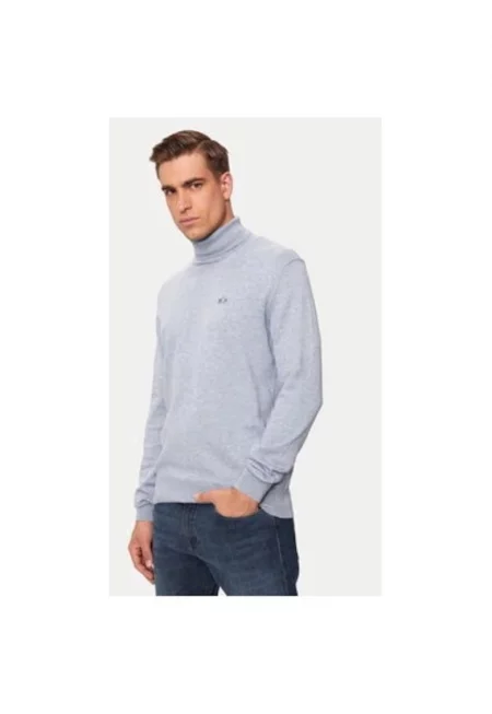 Мъжка блуза -  304749544 - Памук - Син - Син