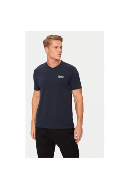 Мъжка тениска - Emporio Armani  304213014 - Памук - Син - Син